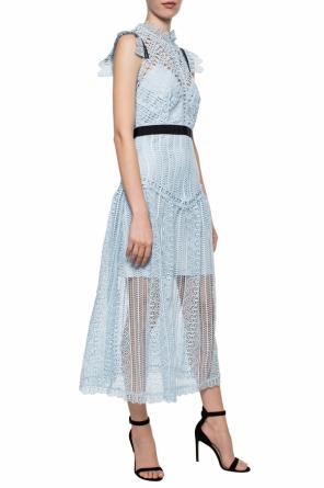 Lace-trimmed dress, zdjęcie 2 Lace-trimmed dress od Self Portrait